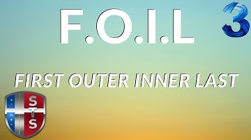 FOIL - A technique for distributing two binomials - complex numbers - conjugate