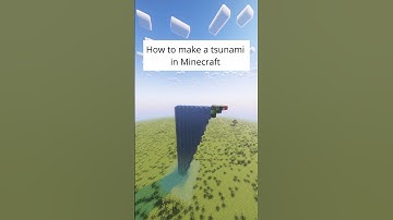 How to make a tsunami in Minecraft #shorts