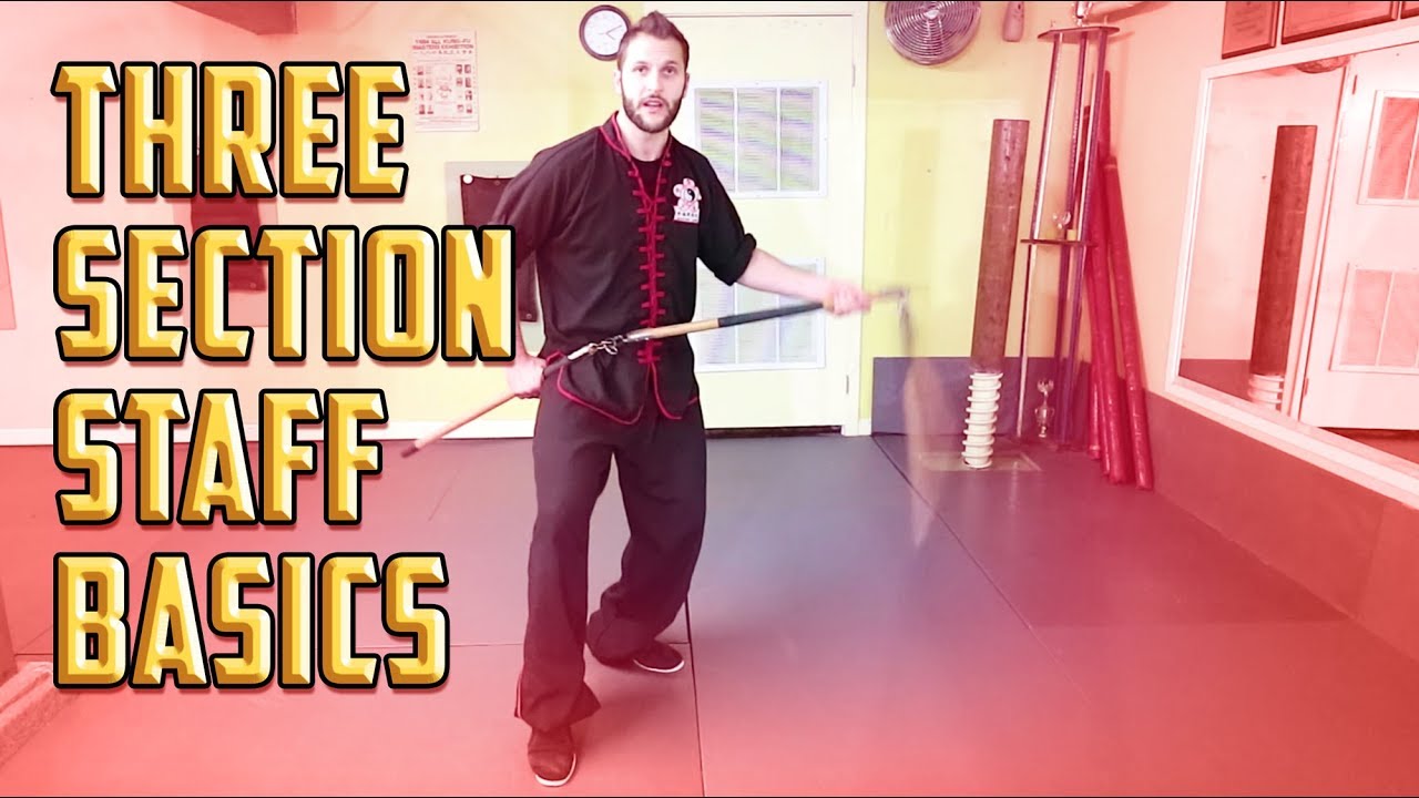 Learn Kung Fu 3 Section Staff Propeller Spinning YouTube