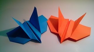 Como hacer un avión boomerang de papel que vuelve