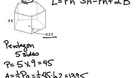 #3 Pentagonal prism LA&SA solution video