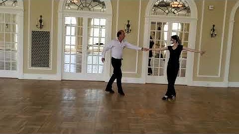 Cha cha backspot turn with quick underarm turn