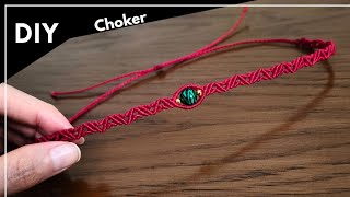 Boho Macrame Choker With Beads | Easy Knotting Guide