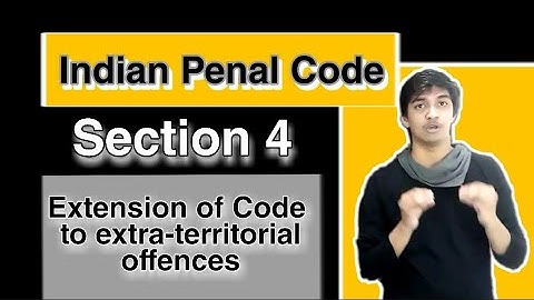 Extra-territorial offences of Ipc | Section 4 of ipc | Aditya dashora | PD Group | Indian Penal Code