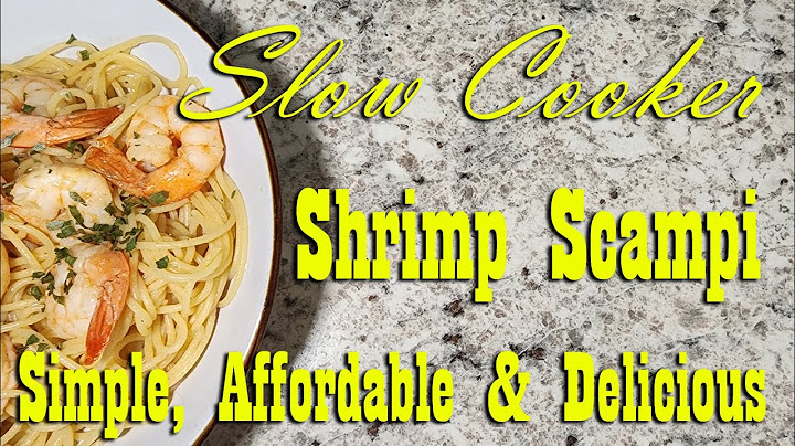 Shrimp Scampi in the Slow Cooker ~  Simple, Affordable & Delicious Meal