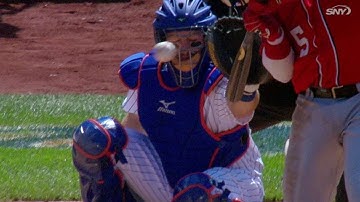 WSH@NYM: Hit-by-pitch call overturned in 3rd inning