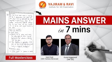 How UPSC Toppers Write HIGH-SCORING Answers in Just 7 Minutes? | Vajiram & Ravi