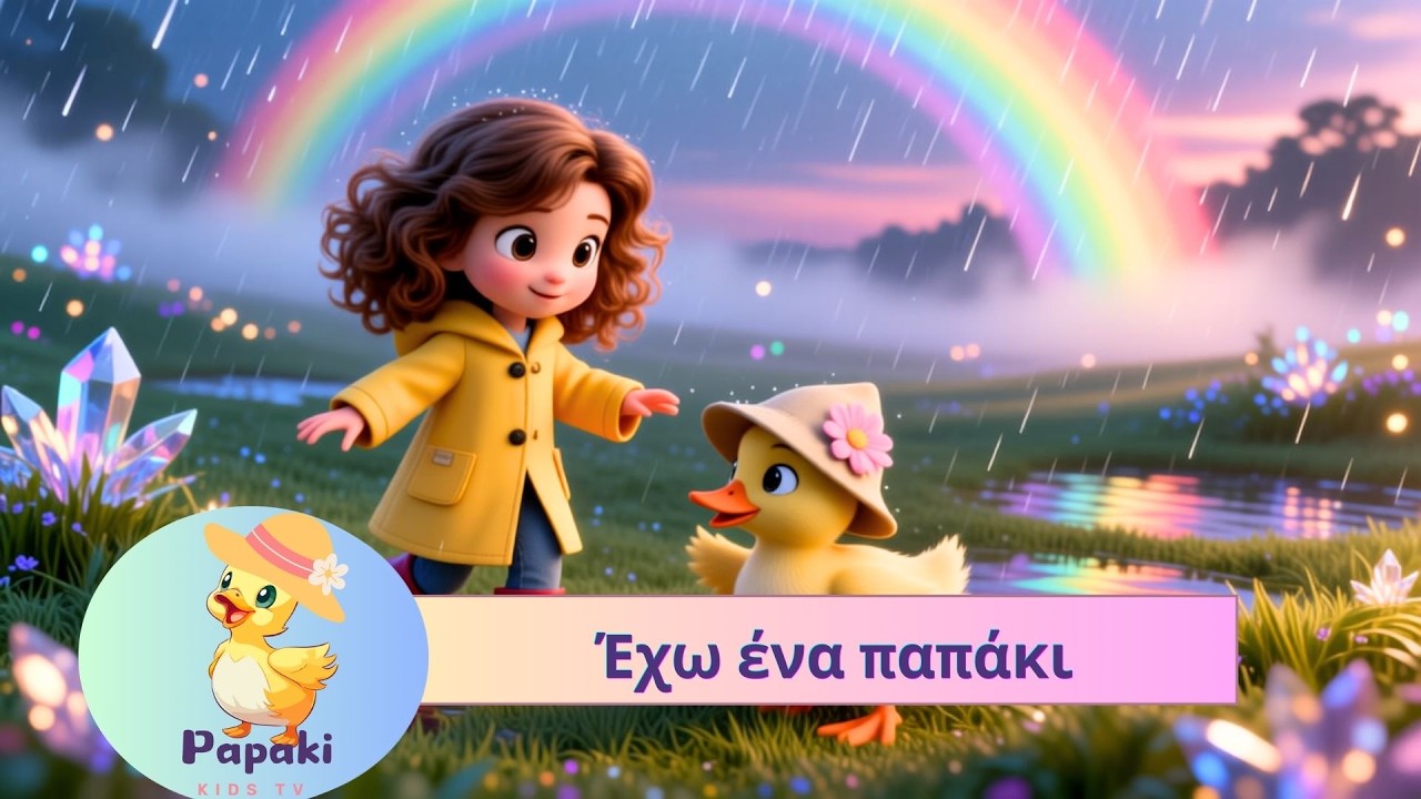 Έχω ένα παπάκι 🐥| Ελληνικά παιδικά Τραγούδια 🎵 My little duckling - Greek Kids Song - Papaki KIDS TV