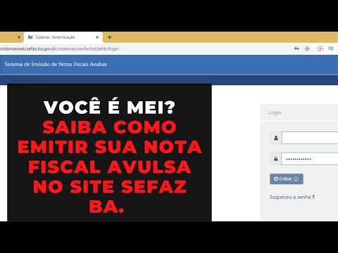 Como Emitir nota avulsa sefaz ba Mei. Como tirar nota fiscal avulsa. Passo a passo