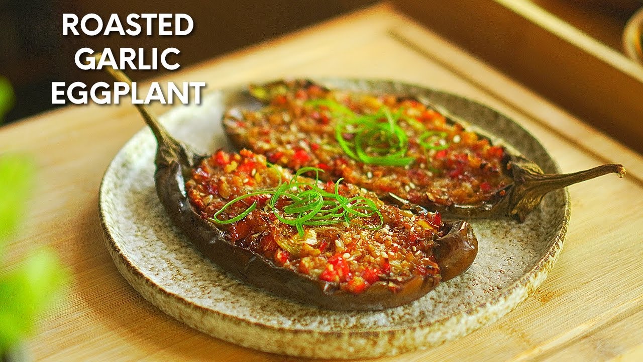 How to cook Roasted Garlic Eggplant | Tasty Eggplant Recipe