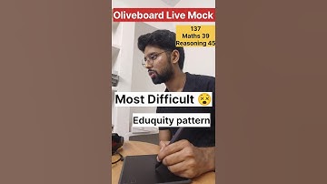 OLIVEBOARD LiveMOCKMock Prelims 2-3 August|Eduquity Pattern| ✍️💯#oliveboard#ssc#maths#cgl#ssccgl