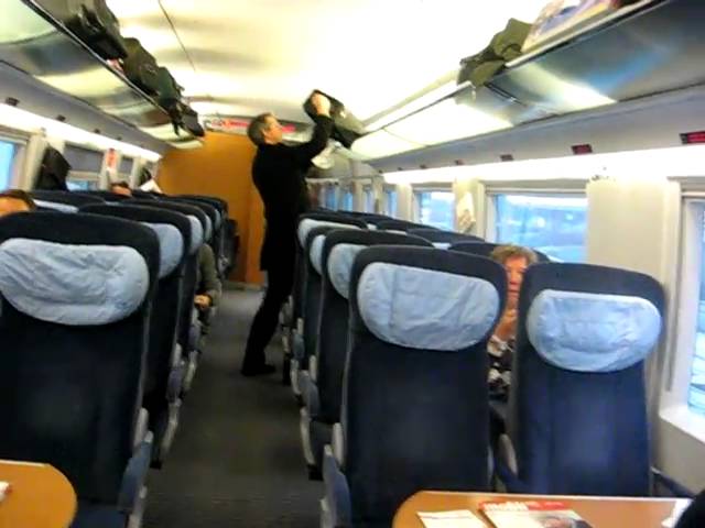 German Ice Train Ice 122 Interior Frankfurt Hbf Amsterdam Centraal Youtube