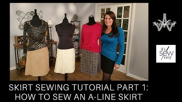 Sewing Skirts for Beginner: Choosing patterns, fabric, & sew an invisible zipper
