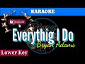 Everything I Do by Bryan Adams ( Karaoke : Lower Key)