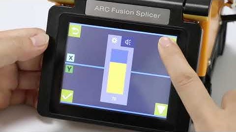 operation menu of COMWAY A3 optic fiber fusion splicer