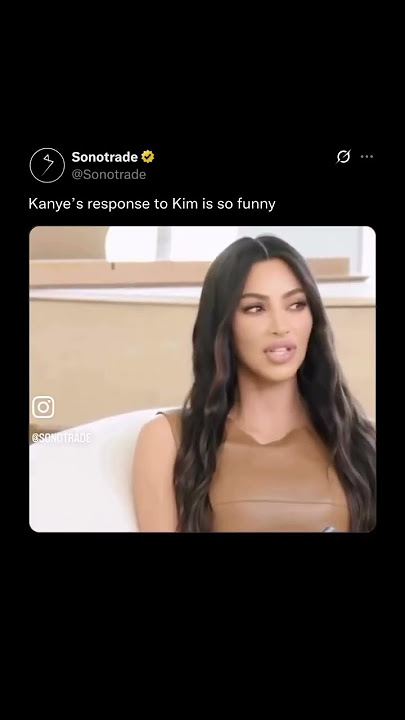 Kanye used to be so funny with Kim #kanyewest #sonotrade #noproof