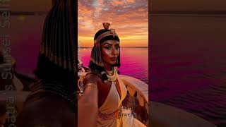 Cleopatras Sunset Selfie Queen Of The Nile In Den Hour Hyperrealistic Ai Pov 4K