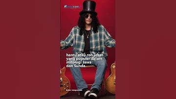 SLASH, GITARIS GUNS N ROSES, PAMER KOMIK WEWE GOMBEL BUATAN TATANG S