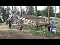 Pole Barn prepping to raise the roof. (CTR-215)