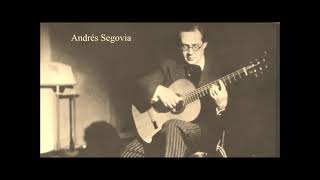 Video thumbnail of "Segovia  plays Sor Studies"