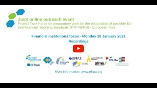 18/01/21 - European Lab @EFRAG - PTF-NFRS joint outreach event: Financial institutions focus