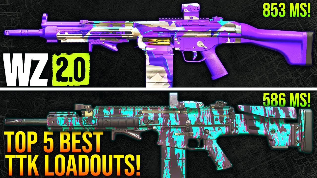 WARZONE 2: Top 5 BEST TTK LOADOUTS After Update! (WARZONE 2 Meta Setups ...