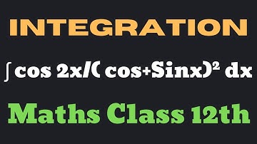 Integrate Cos 2x / ( Sinx + Cosx )² dx #maths #integration