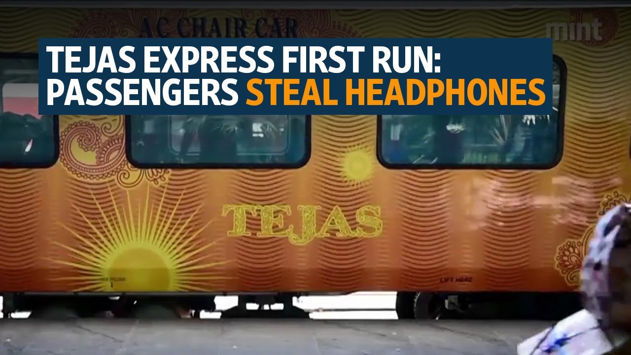 Tejas Express first run: Passengers steal headphones, damage screens