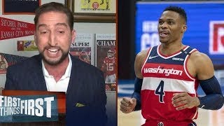 FIRST THINGS FIRST | Nick Wright reacts to Russell Westbrook is the 2nd-best PG ever behind Magic
