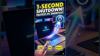 Windows Shutdown Shortcut You Didn't Know! #short #viral #tricks #tricks #windows #shortvideo 🤫🤫
