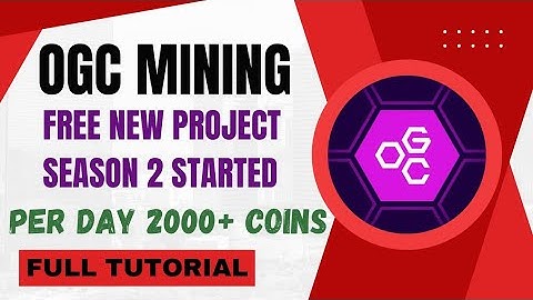 Join Free OGC Mining App |How to claim Free OGCommunity Coins |Season 2 Started| Full Tutorial Video