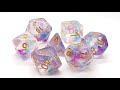 Luminous - Violent Storm - Old School 7 Piece DnD RPG Dice Set