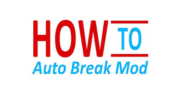 HOW TO : AUTO BREAK MOD - NEVER GET CAUGHTRELOADING!