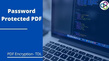 Password Protected PDF|PDF Locker|Password Protect Ledger Statement and Invoice|TDL|Tally|COM DLL