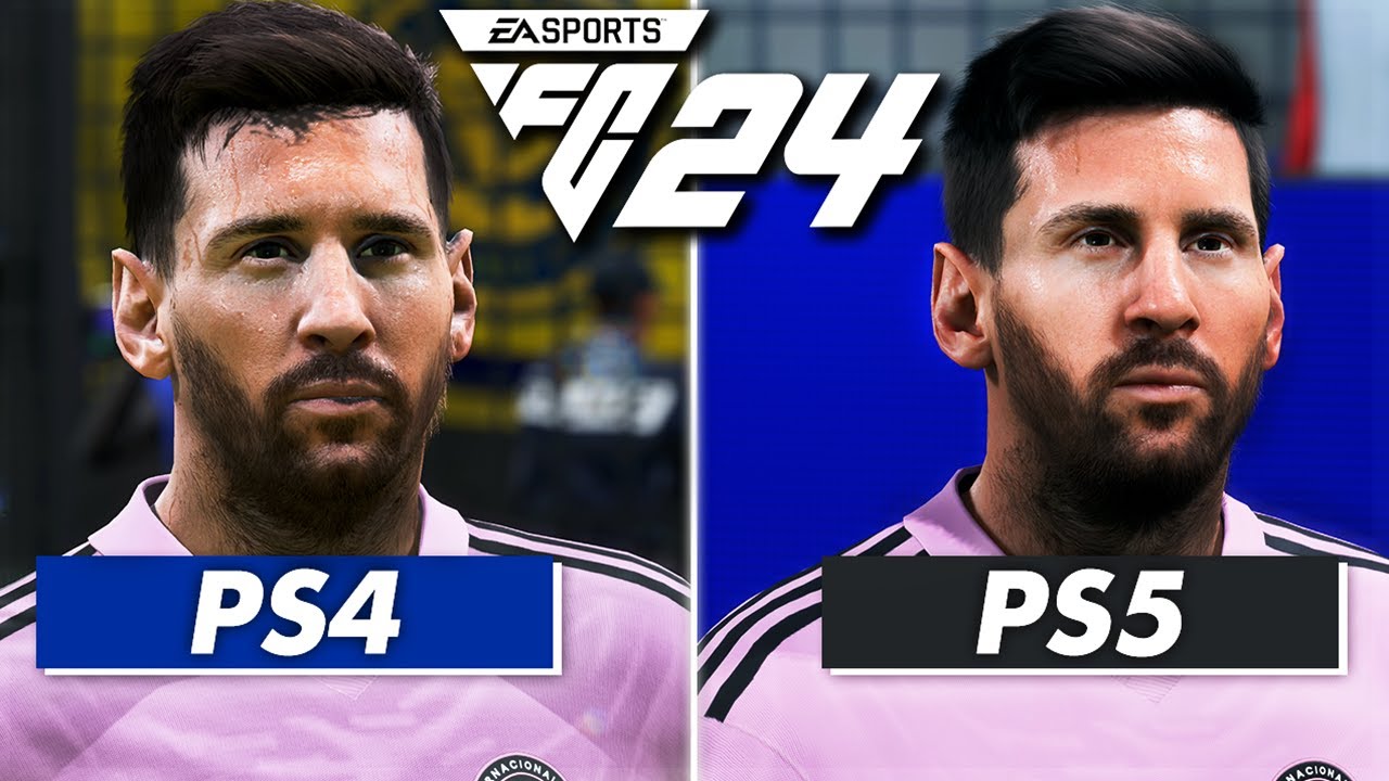 FC 24 (FIFA 24): PS4 vs PS5 Comparison  Face, Graphics, Gameplay & UEFA  Celebration 