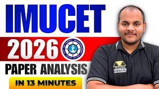 IMUCET 2026 FULL PAPER ANALYSIS | Slot - 1 & 2 | Year Wise