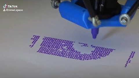 DeltaX robot with drawing dot picture