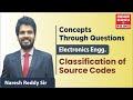 Classification of source codes concepts through questionsecby naresh reddy sir faculty made easy