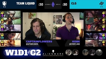 Team Liquid vs CLG | Day 1 LCS Lock In 2021 Groups | TL vs CLG