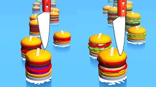 Burger Slicer Game! Satisfying and Relaxing ASMR Slicing Video screenshot 4