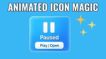 Flutter Animated Icon Tutorial | Glassmorphism UI with Play-Pause & Menu Animation (Step-by-Step)