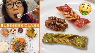 Flying BUSINESS CLASS on Asiana Airlines ♦ Overnight Flight from Singapore to South Korea