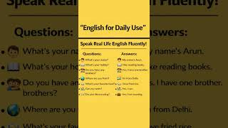 Daily Use Sentences in English| Learn Easy English| #learnenglish #improveyourenglish #vocabulary