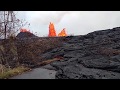 Kilauea eruption in Leilani Estates. Doghouse House on Kahukai  revisited after sunrise May 24, 2018