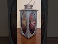 Thrifted Lantern Decor DIY Faux Stained Glass