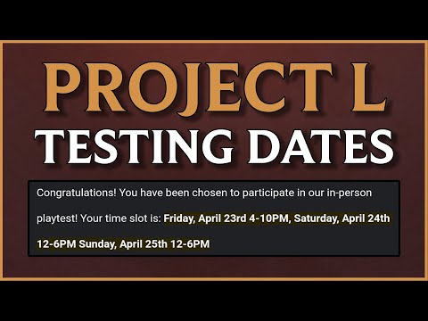 PROJECT L (Riot Fighting Game) - Testing Dates Confirmed