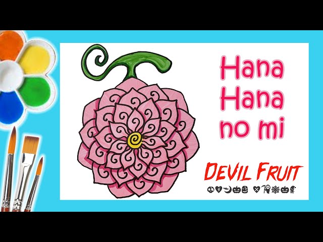 DIY: Como Fazer HANA HANA NO MI de ONE PIECE - Akuma no Mi Devil Fruit  Tutorial #diyanime 