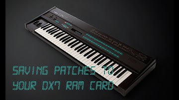 How to save patches to a Yamaha DX7 RAM card using a Hypersynth HCARD 701. #yamahadx7 #dx7