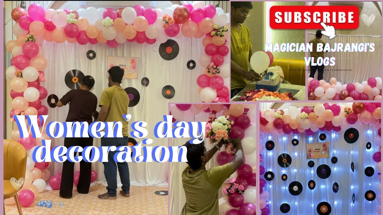 Diy women’s day backdrop decoration | women’s day decor ideas | diy decoration idea | 