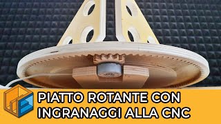 Piatto rotante motorizzato con la CNC // Come costruire un Lazy